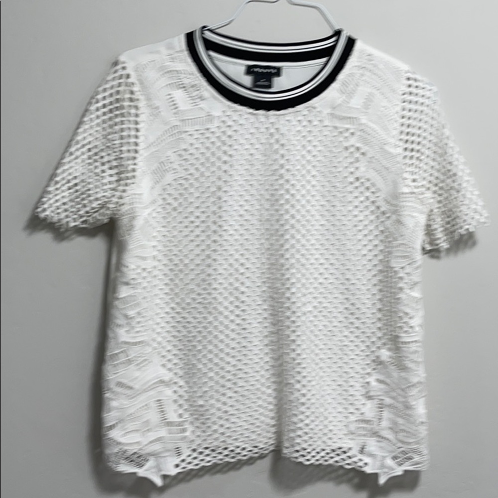 Trouve Crochet Lace Top from Nordstrom